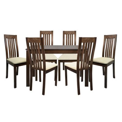 Set Dining Table 5 pieces Table Opened 120+30Χ80Χ75cm & 4 Chairs HM10049