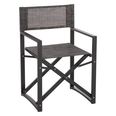 DIRECTOR'S CHAIR ALUMINUM DUPRE HM5094.01 GREY COLOR 57x48,5x85.5Hcm.