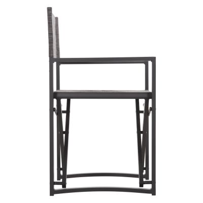 DIRECTOR'S CHAIR ALUMINUM DUPRE HM5094.01 GREY COLOR 57x48,5x85.5Hcm.