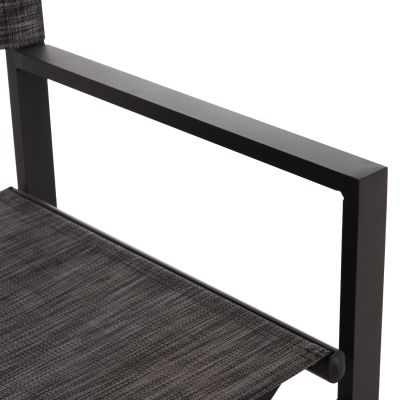 DIRECTOR'S CHAIR ALUMINUM DUPRE HM5094.01 GREY COLOR 57x48,5x85.5Hcm.