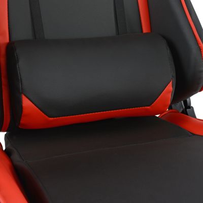 Офис стол за игри HM1056.01 Racing Черно и червено PU 67x70x134 cm