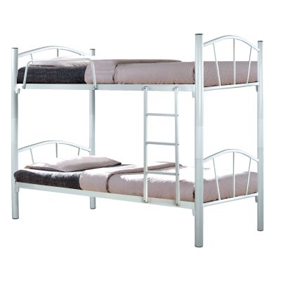 Bed Bunk metallic Floor HM328.02 White 90x190 cm