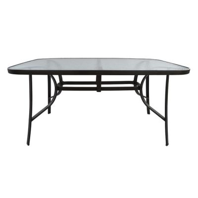 Set Dining Table 7pieces with metallic table and chairs HM5202