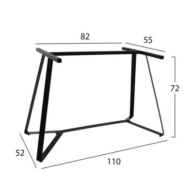Table's Base Metallic Black TS956
