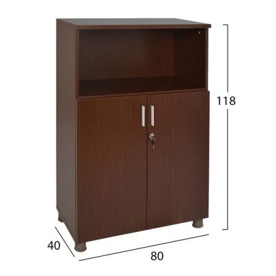 Professional office cabinet wenge HM2058.02 80x40x118