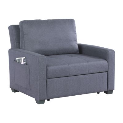 Armchair-Bed Kanna HM3083.10, Grey fabric, 112x96x85 cm