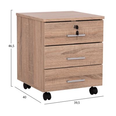 Офис чекмедже HM2282.01 в цвят сонама 39x39.5x46.5