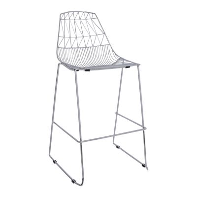 Bar Stool Metallic HM5465.100 Lux Chromed color 57x56,5x107cm