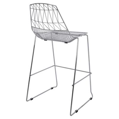 Bar Stool Metallic HM5465.100 Lux Chromed color 57x56,5x107cm