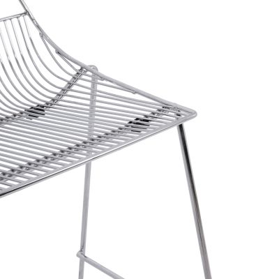 Bar Stool Metallic HM5465.100 Lux Chromed color 57x56,5x107cm
