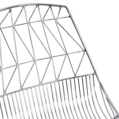 Bar Stool Metallic HM5465.100 Lux Chromed color 57x56,5x107cm