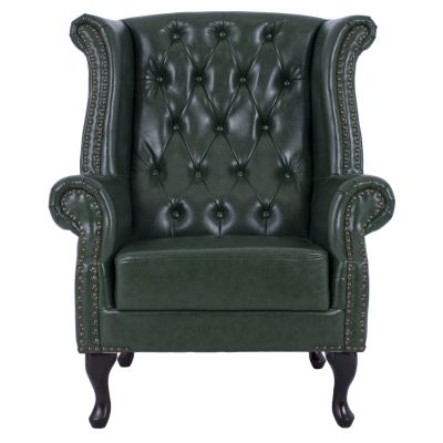 Фотьойл Chesterfield тип Polina, HM0053.08, Cypress Green PU 83x79x104 cm