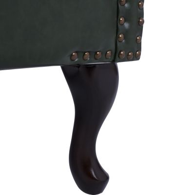 Фотьойл Chesterfield тип Polina, HM0053.08, Cypress Green PU 83x79x104 cm