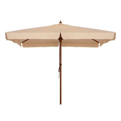 Професионален чадър 3х3м с дървена рамка HM6022 Бежов