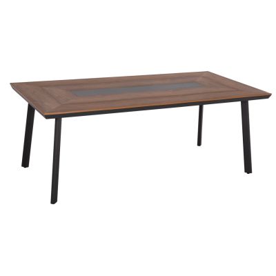 Алуминиева Маса с полидърво 200x100 Сива HM5131.12