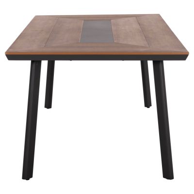 Aluminum Table with polywood 200x100 Grey HM5131.12
