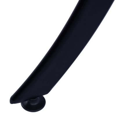 АЛУМИНИЕВА ТРАПЕЗНА МАСА JAXEN HM5533.02 ЧЕРНА С ПЛОТ ОТ ЗАКАЛЕНО СТЪКЛО И ТЕКСТИЛЕН 120x70x78Hcm.