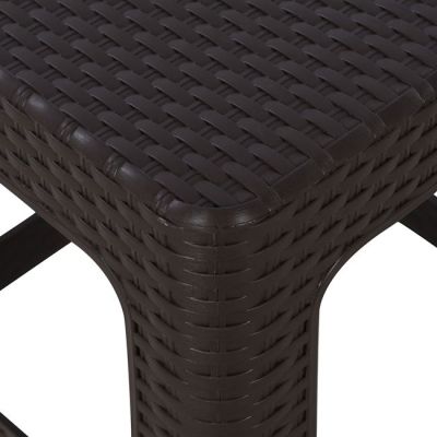 Square Stool Rattan Brown HM5448.01 02.005.08484