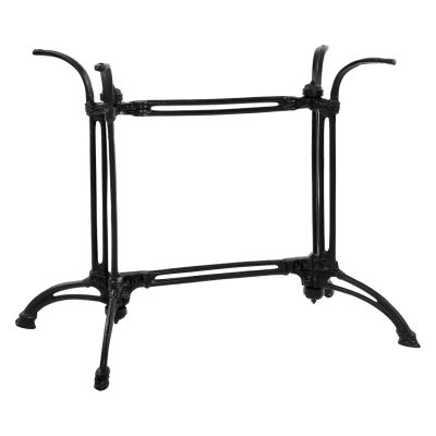 Base from cast iron two columns HM443 in black color 82X50X71H