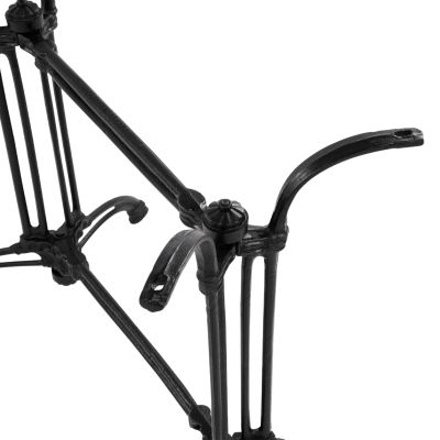 Base from cast iron two columns HM443 in black color 82X50X71H