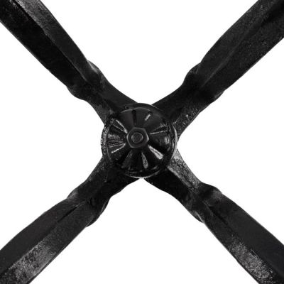Base from cast iron HM444 with 4legs in black color 57X57X72