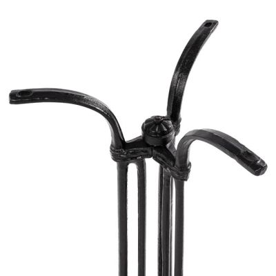 Base from cast iron HM445 3legs in black color 50x50x71