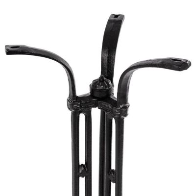 Base Bar from cast iron HM446 3legs in black color 50x50x105