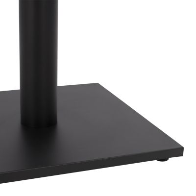 Base metallic Black matte 45x45x72 with adjuster HM438