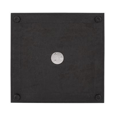 Base metallic Black matte 45x45x72 with adjuster HM438
