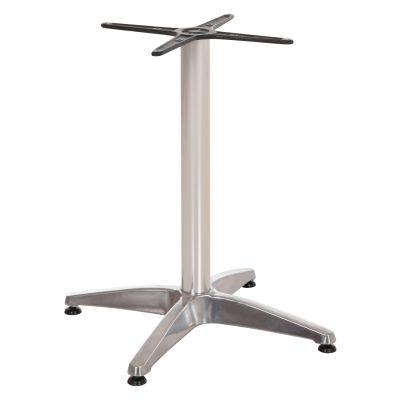 Aluminum Base 4legs 66x66x69cm with cross 45x45cm HM448.01 Chromed