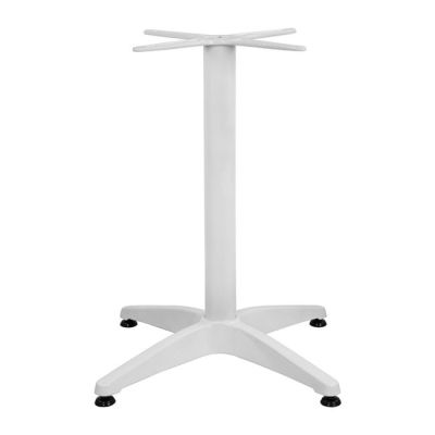 Aluminum Base 4legs 65x65x70cm with cross 48x48cm HM448.02 White