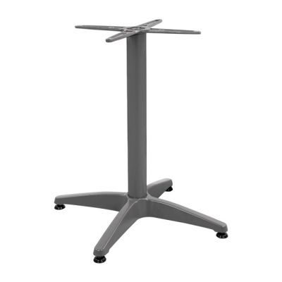 Aluminum Base 4legs 65x65x70cm with cross 48x48cm HM448.04 Grey