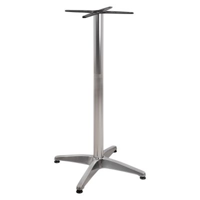 Bar Base Aluminum 66x66x109cm with cross 44x44cm HM450 Chromed