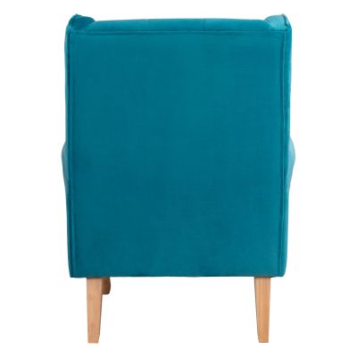 Armchair Turquoise velvet BRANDON 81x83x101cm HM3073.18