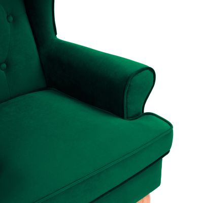 Armchair Cypress green velvet, 81x83x101, HM3073.13