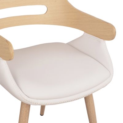 Допълнителен фотьойл Superior Pro Sonama с бял PU HM8491.02 50x53x76cm