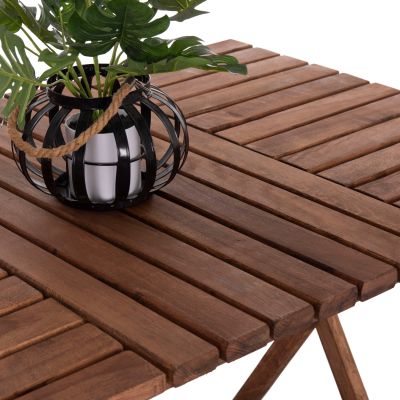 Режисьорска маса Лимнос масивна дървесина импрегниран орех HM5649.01 120x80x75cm