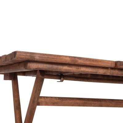 Режисьорска маса Лимнос масивна дървесина импрегниран орех HM5649.01 120x80x75cm