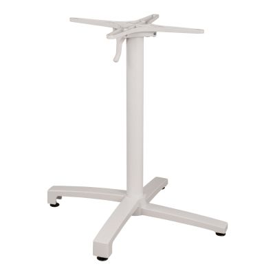 Алуминиева основа Сгъваема бяла матова 69x69x73-92см с кръст HM459.02