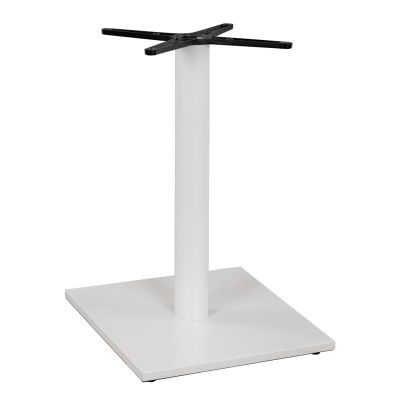 Metallic Base White Matte 46x46x72H with cross 46x46 and adjusters HM438.02