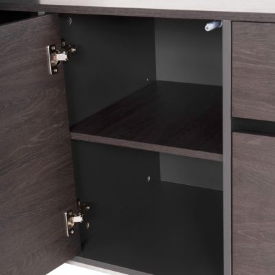 Професионален офис десен ъгъл Rosewood HM2083R 220x180x76см