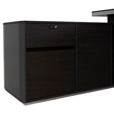 Професионален офис ляв ъгъл Rosewood HM2083L 220x180x76см
