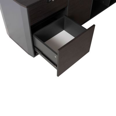 Професионален офис ляв ъгъл Rosewood HM2083L 220x180x76см