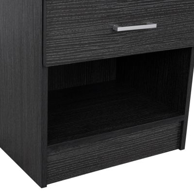 Bedside table with 1 Drawer Zebrano 45x35.5x47cm HM2345.02