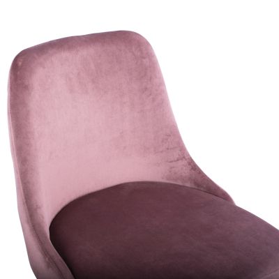 Бар стол SERENITY HM8519.02 Velvet Rotten Apple с метална конструкция 51x57x110см