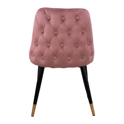Chair Serentiy HM8527.02 Velvet Rotten apple with metallic frame 51x58x83cm