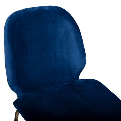 Бар стол Nora Velvet Blue & Gold Metallic Frame HM8524.08 48x61x103cm