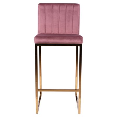 Бар стол Piper Velvet Rotten Apple & Gold Metallic Frame HM8525.02 40x49x96 см