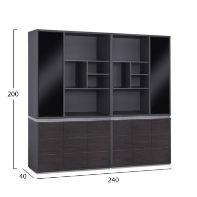 Set 2 pieces Professional Office Library Rosewood HM11199