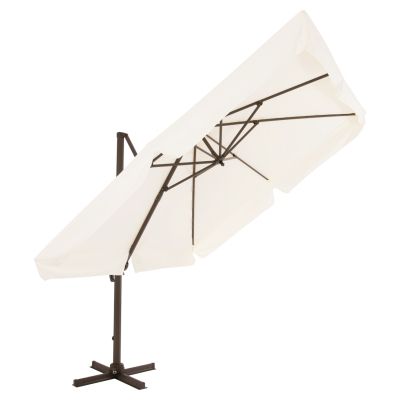 Umbrella Alu 3x3 360 degree with grey fabric HM6025.01